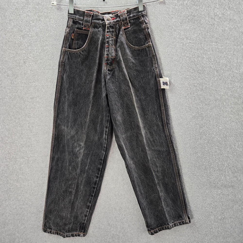 VINTAGE‎ North West Blue Women Jeans 10 Gray Baggy Skater Y2K Goth Grunge